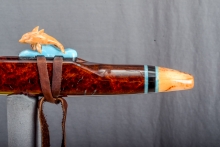 Redwood Burl Native American Flute, Minor, Mid A#-4, #N66C (10)